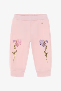 Cotton Sweatpants With Flowers