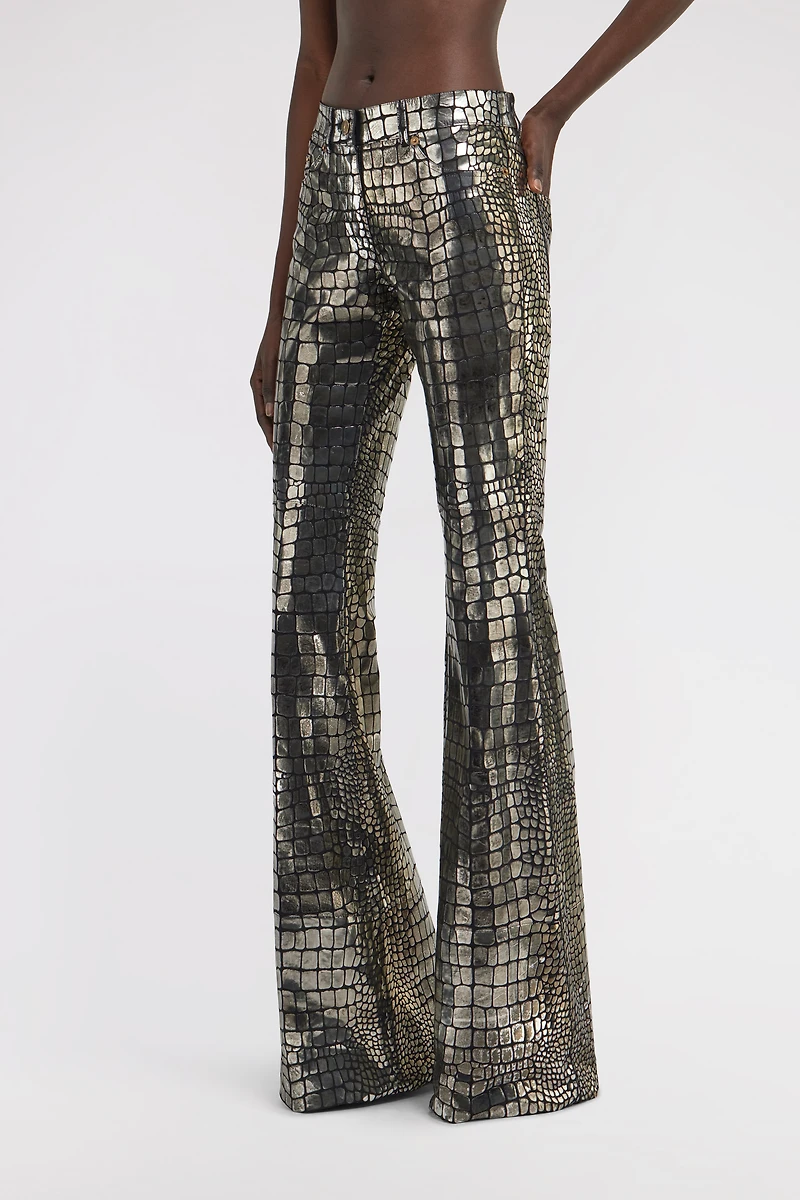 Crocodile Effect Pants