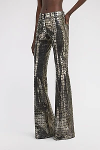 Crocodile Effect Pants