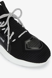 Slip-on sneakers with laces