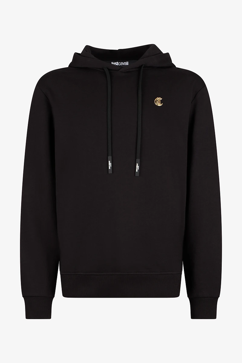 Black Hoodie Sweatshirt With C Logo