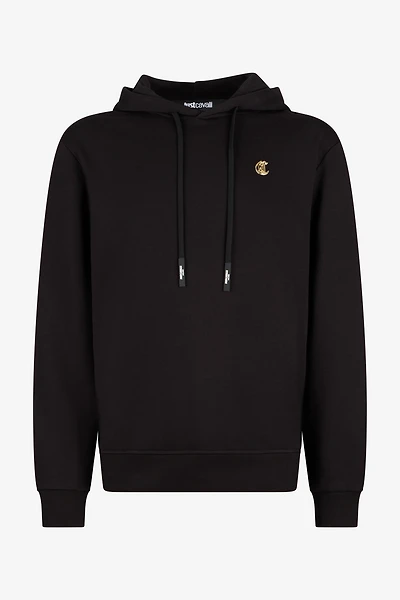 Black Hoodie Sweatshirt With C Logo