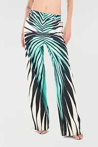 Ray Of Sea Print Trousers