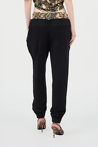 Sports Pants With Python Print Waistband