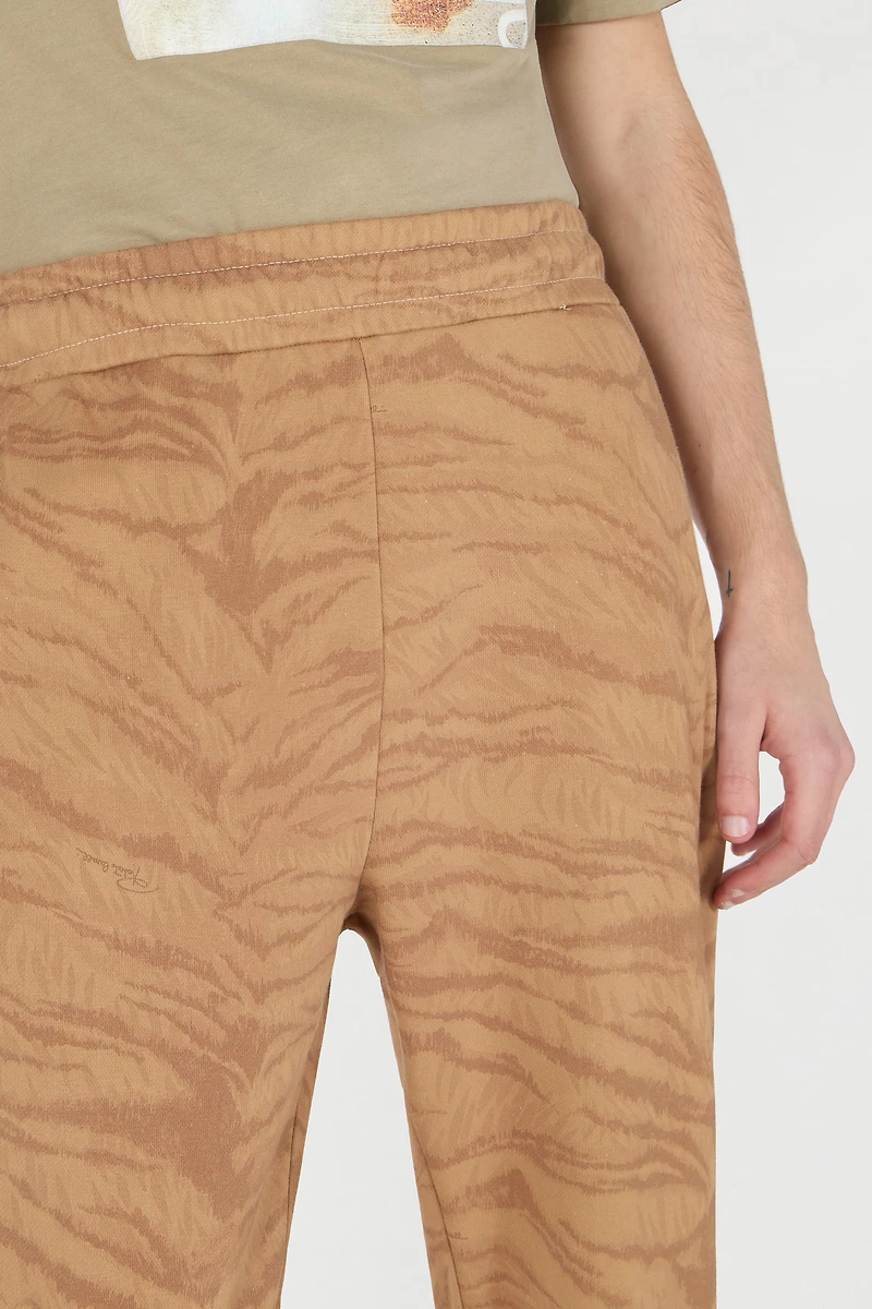 Tiger Skin Print Joggers