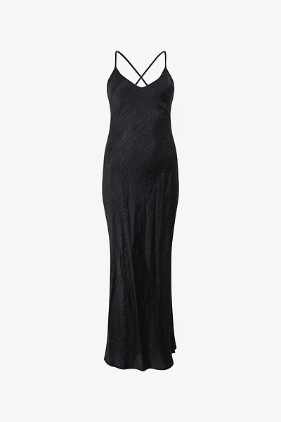 Silk Dress With Tiger Skin Pattern
