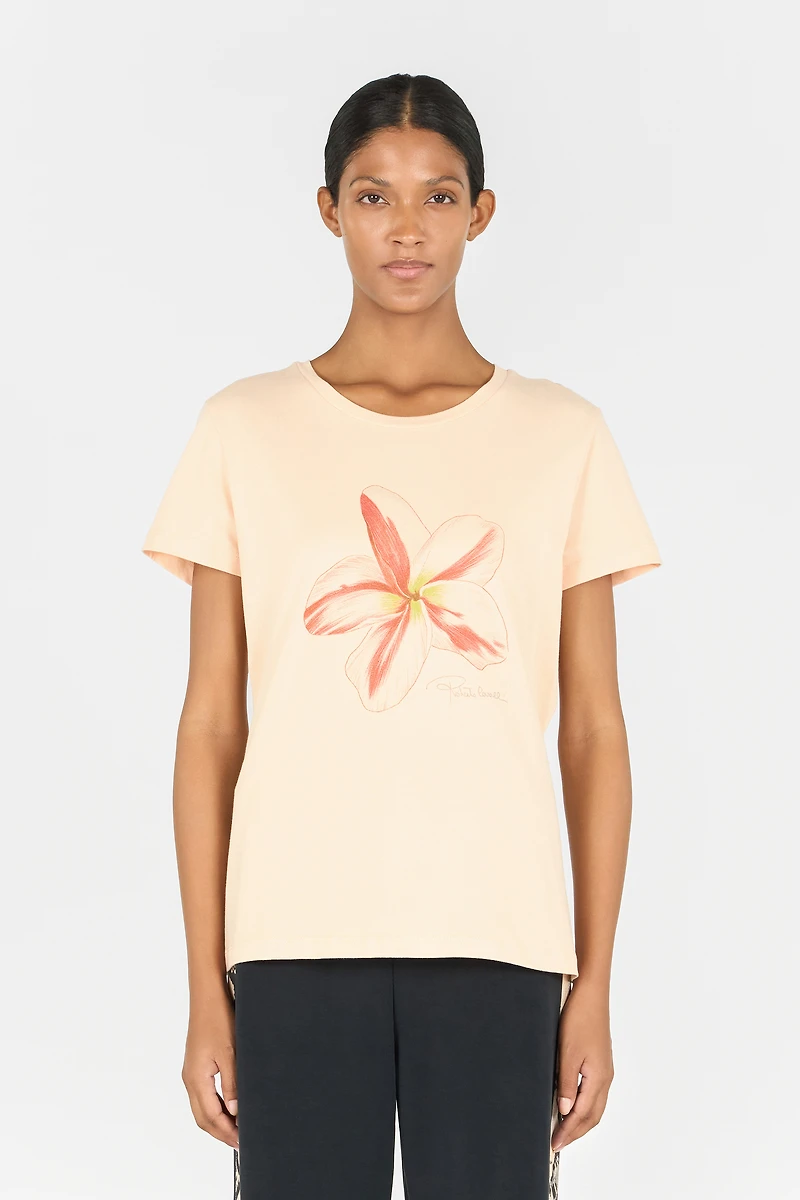 Flower print T-shirt