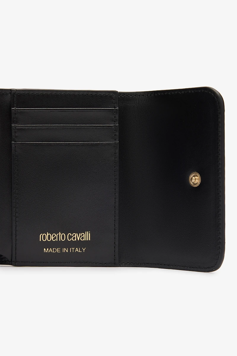 Laminated Cardholder with Snake Print