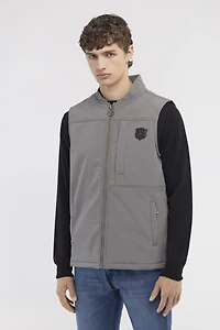 Padded vest with logo