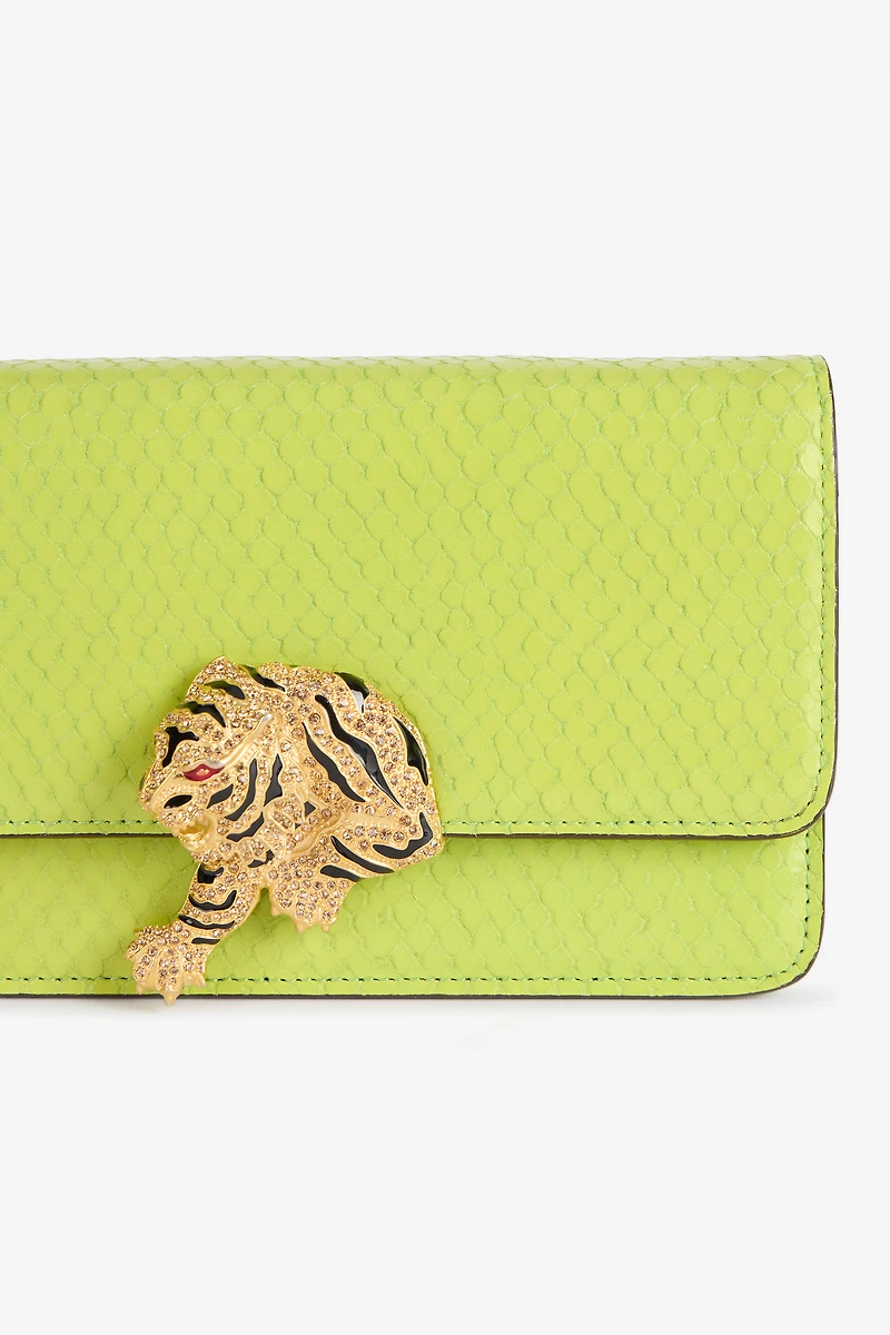 Roar Bag With Bejeweled Tiger