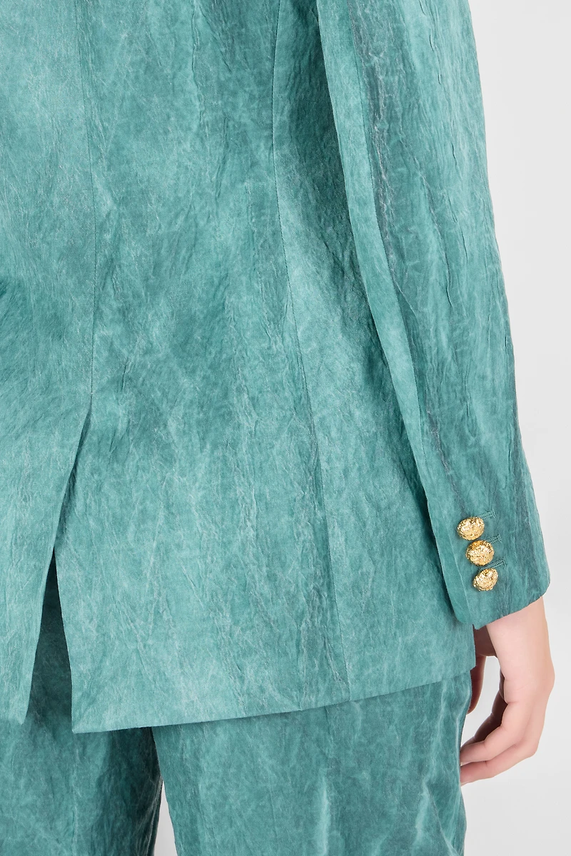 Single-breasted structured blazer