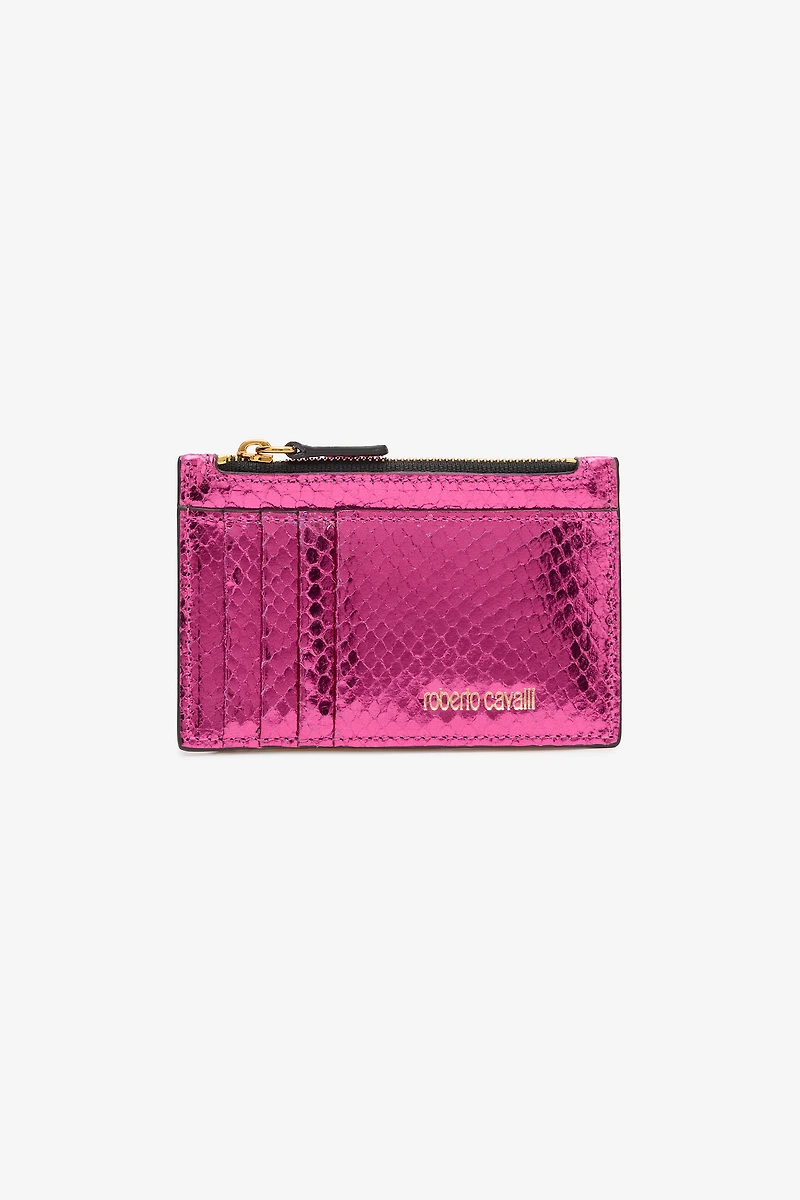 Coin Purse with Snake Print