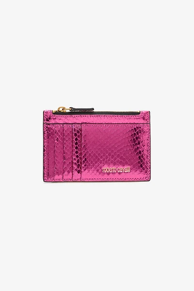 Coin Purse with Snake Print