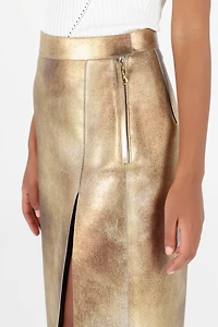 Texture Skirt with Slit