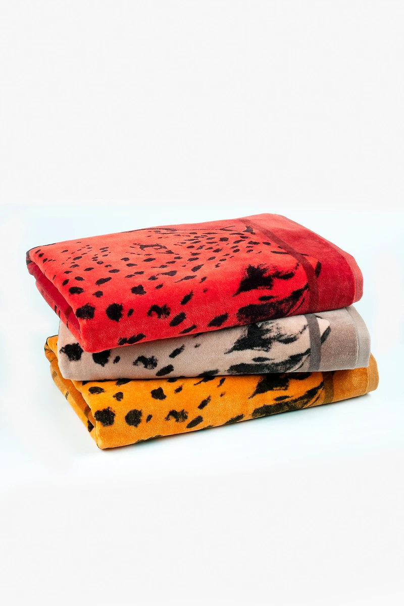 Big Cat Print Beach Towel