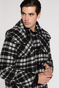 Plaid Duffle Coat