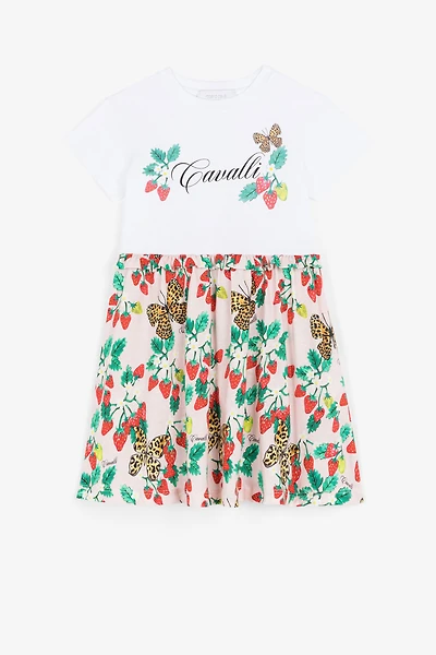 Logo-print short-sleeve dress