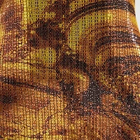 Tiger Eye Print Dress Mini