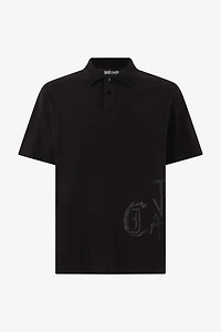 Polo Shirt With Monogram And Lettering