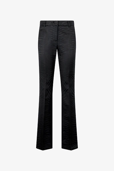 Pants With Solid-Color Tiger Skin Pattern