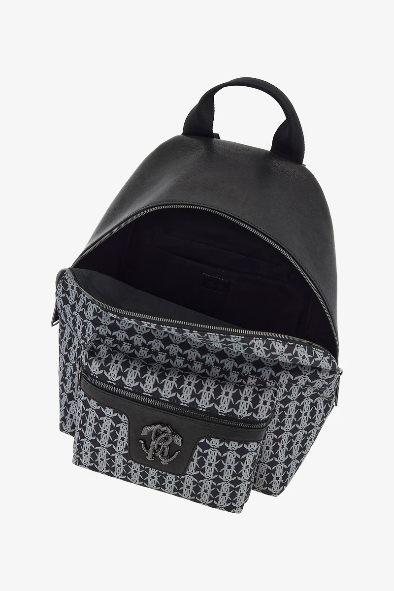 Backpack with Monogram Mirror Snake