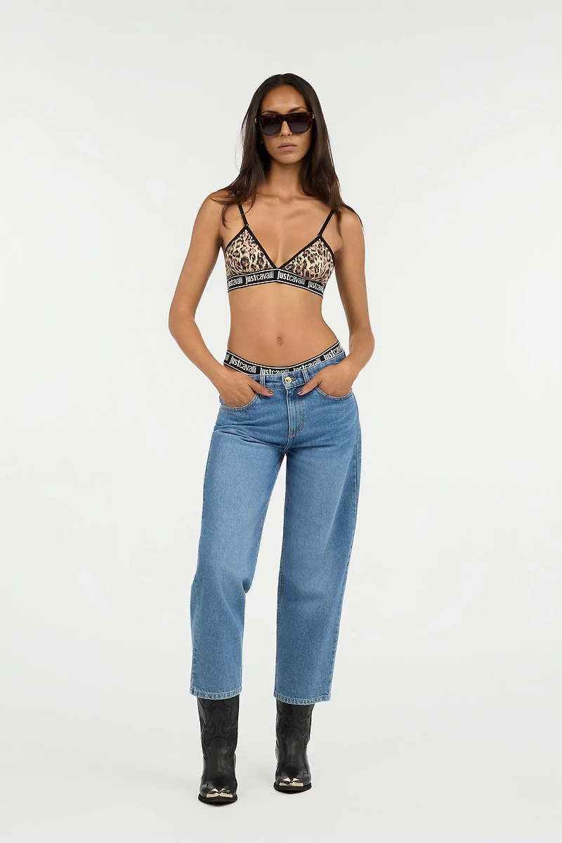 Blue Cropped Jeans