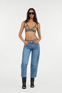 Blue Cropped Jeans