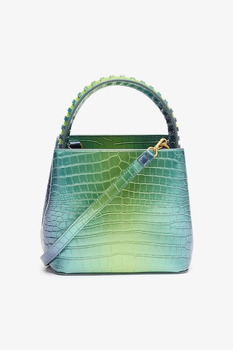 Roar Bag With Crocodile Print