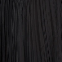 Draped backless silk dress