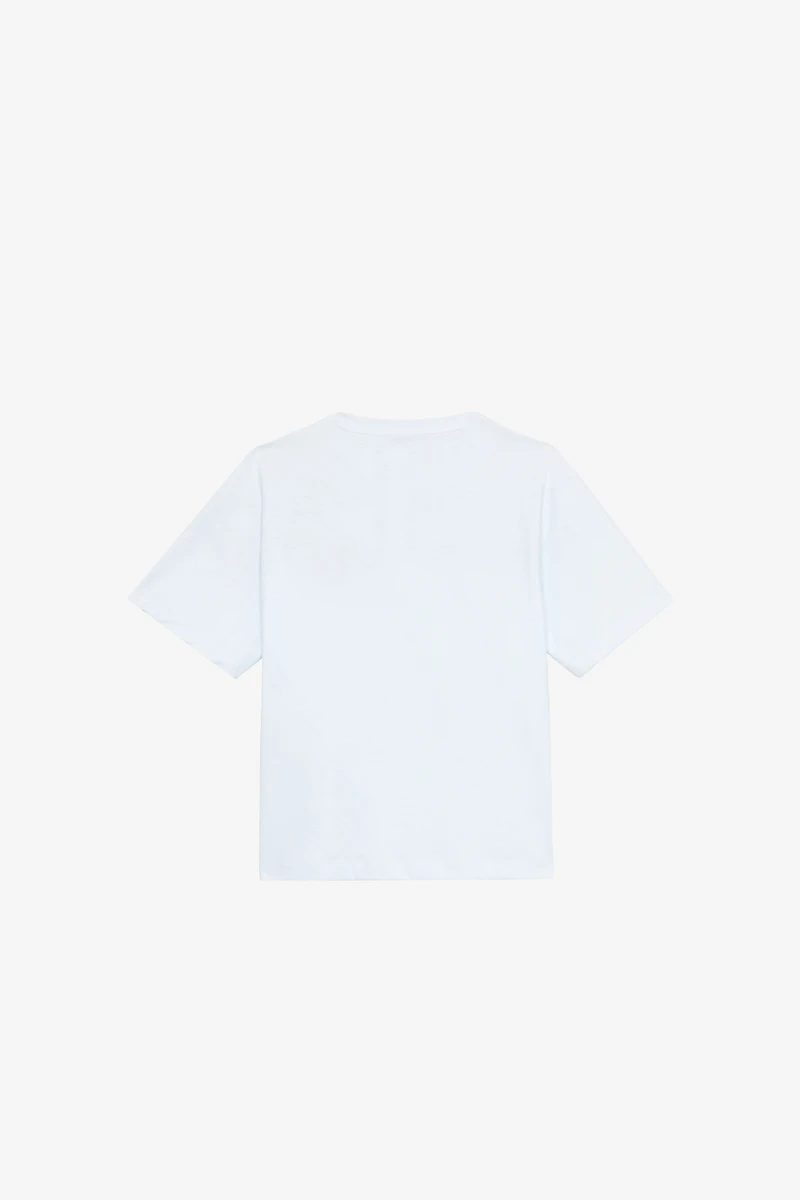 T-Shirt With RC Monogram Patch And Lettering