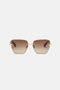 Rimless front sunglasses