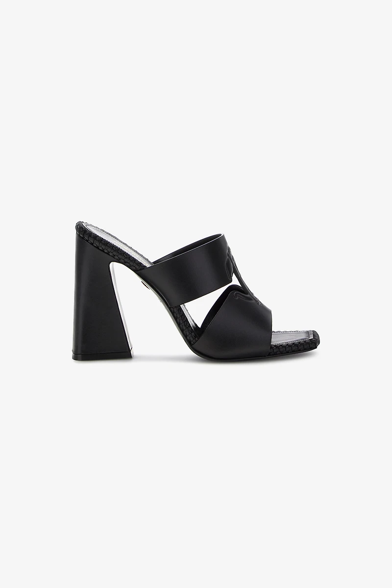 Sandals with Monogram Mirror Snake