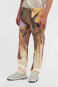 Savage print jeans