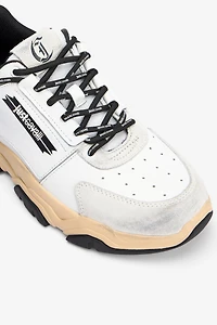 White running sneakers with logo