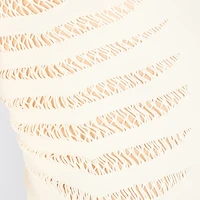 Tank Top with Perforated Zebra Pattern