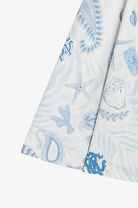 Dress With RC Monogram And Marine Print