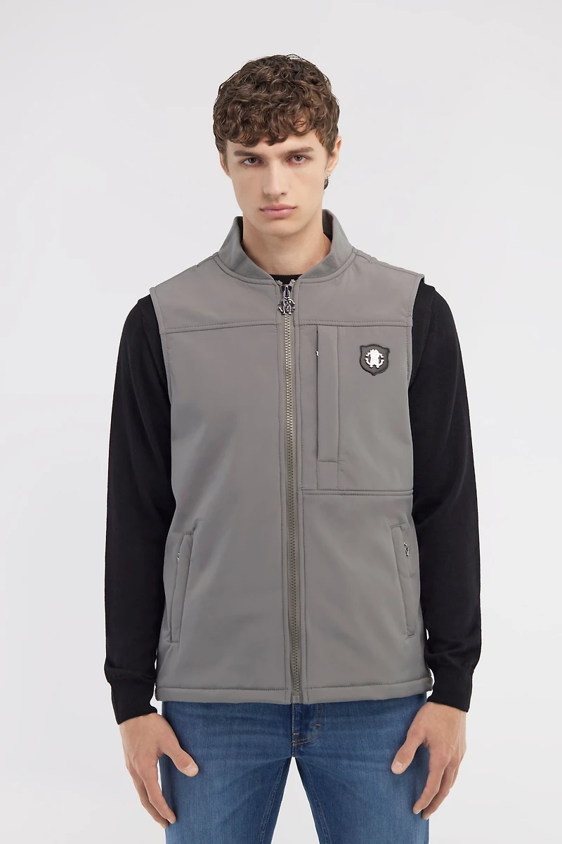 Padded vest with logo