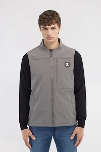 Padded vest with logo
