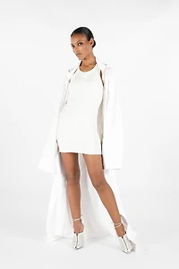 Dress with Wall Print