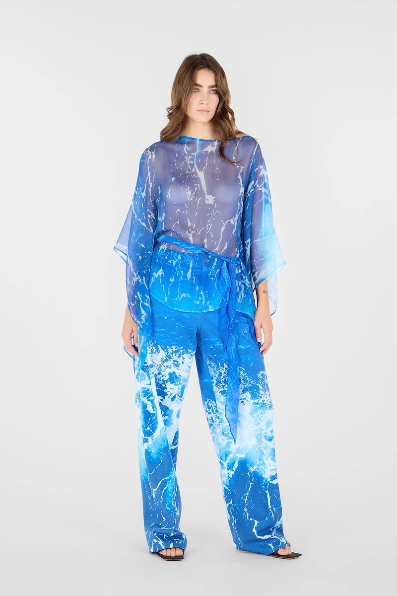 Stretto di Messina Print Jeans
