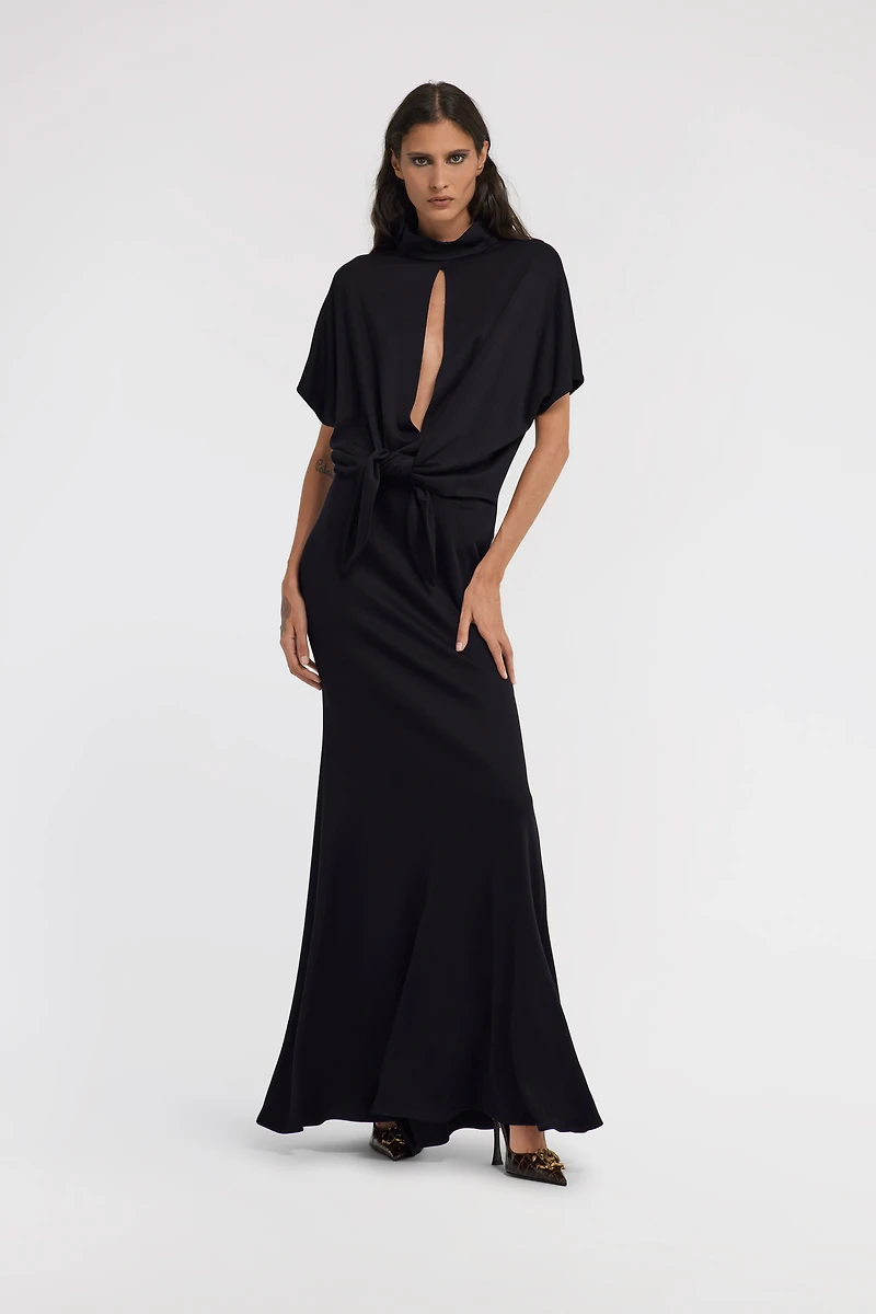 Long dress with knot