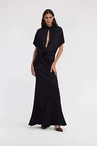 Long dress with knot