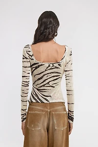 Zebra Print Top