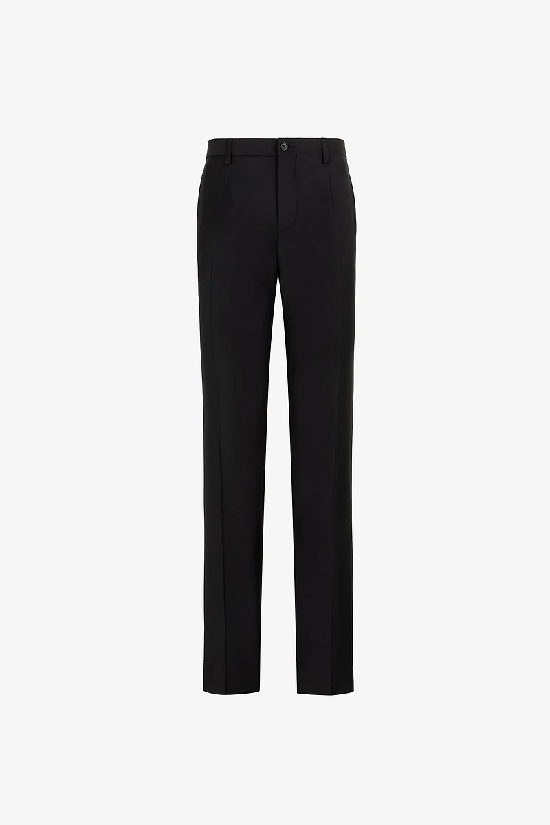 Skinny tailored wool trousers