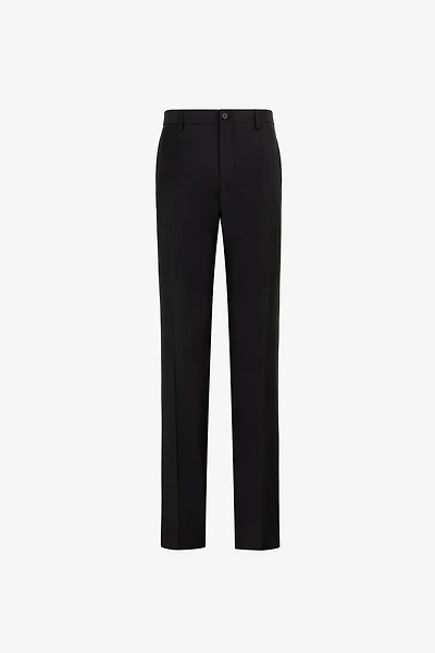 Skinny tailored wool trousers