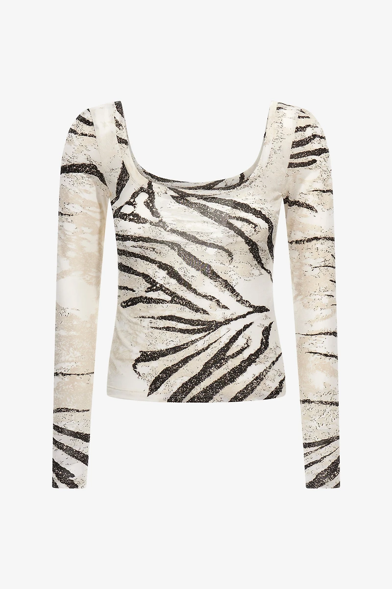 Zebra Print Top