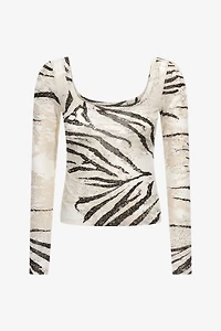 Zebra Print Top
