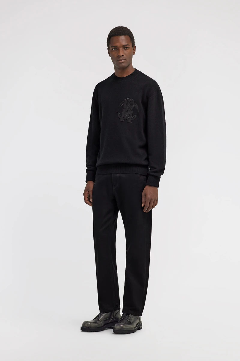 Embroidered Logo Sweater