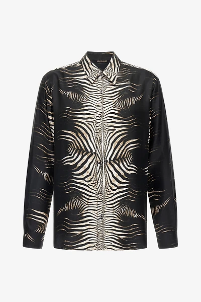 Shirt with Zebra print