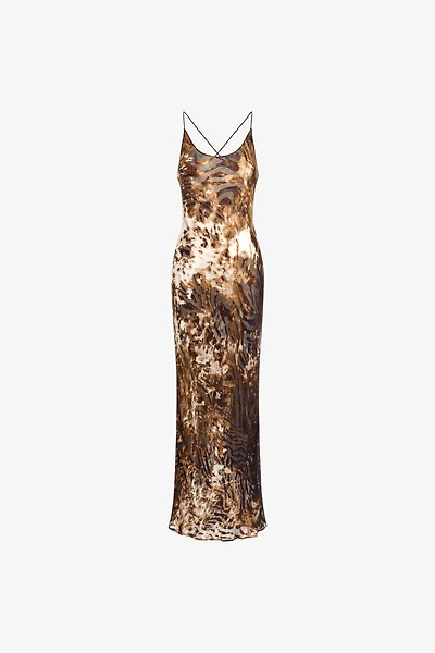Appaloosa Print Slip Dress